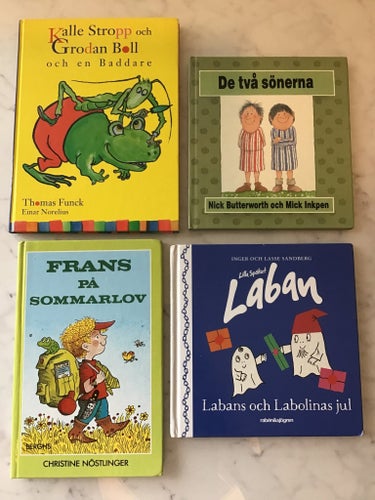 De två sönerna, Kalle Stropp och Grodan Boll , Laban o Frans på sommarlov