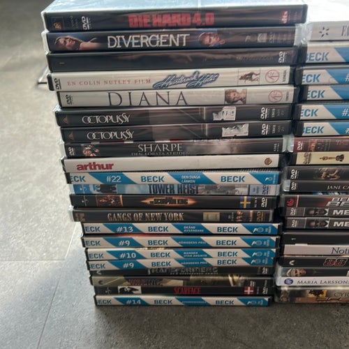 Dvd- samling inplastad Ca 61 st