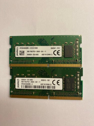 Kingston 8GB DDR4 RAM PC4-2666V Minne