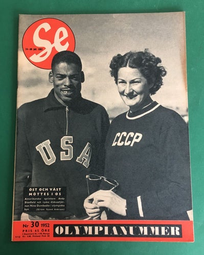 SE nr 30 1952 - OS 1952, Gene Krupa, Atlantens Blå Band