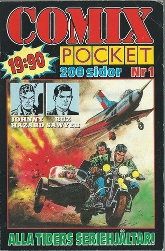 COMIX POCKET NR 1 - 200 SIDOR - ALLA TIDERS SERIEHJÄLTAR