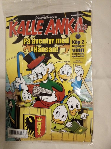 Kalle Anka & Co 2011 nr 26. inplastad. med leksak Pin Ball Game