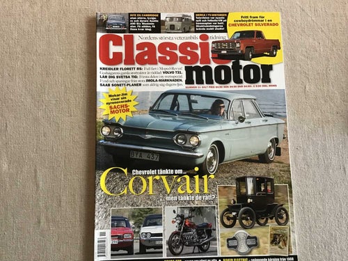 CLASSIC MOTOR NR 11 2017 CORVAIR,HONDA CBX,FORD CAPRI,BAKER ELECTRIC,KREIDLER