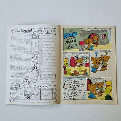 Bamse Tidning - Nr 9 1985 - Serie Serietidning