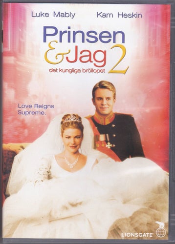 DVD / Prinsen & Jag 2 - Det Kungliga Bröllopet / Kam Heskin / Fint skick