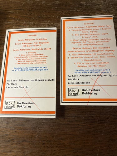 Att läsa Kapitalet av Louis Althusser och Étienne Balibar, 1970