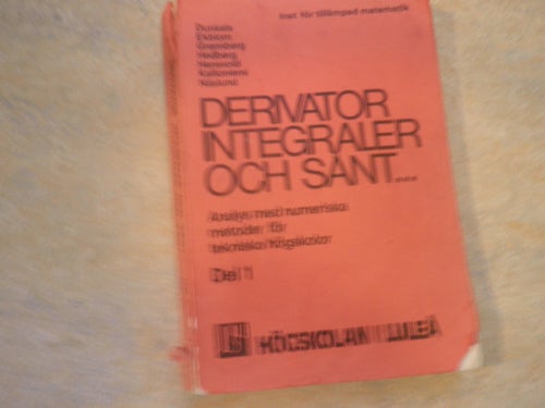 Derivator Integraler Och Sant... av Punikaits, Eklöf, Granberg, Hedberg,