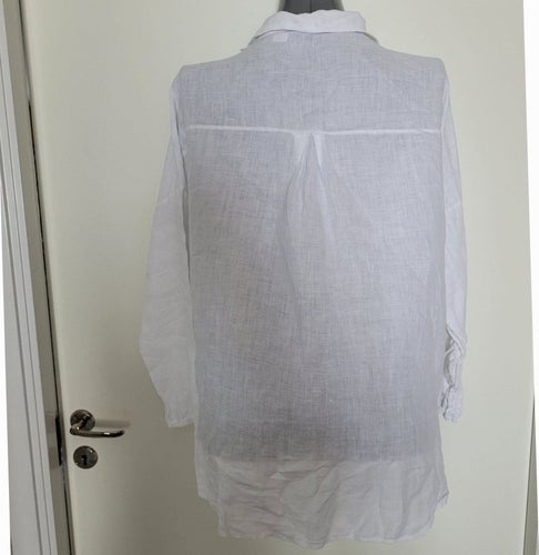 Vit skjorta, linne storlek L/XL
