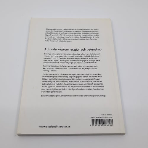 Att undervisa om religion och vetenskap - med grund i ämnesplanen i rel.kunskap