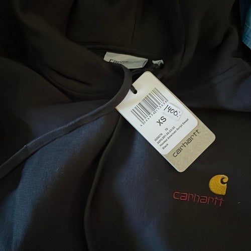 Helt ny Carhartt WIP svart huvtröja, storlek XS