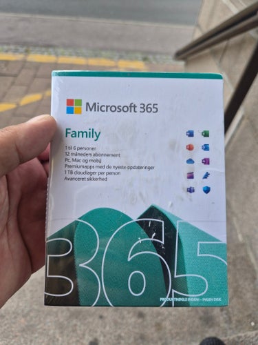 Microsoft 365 Family - 12 månaders prenumeration / Fast pris 750:-