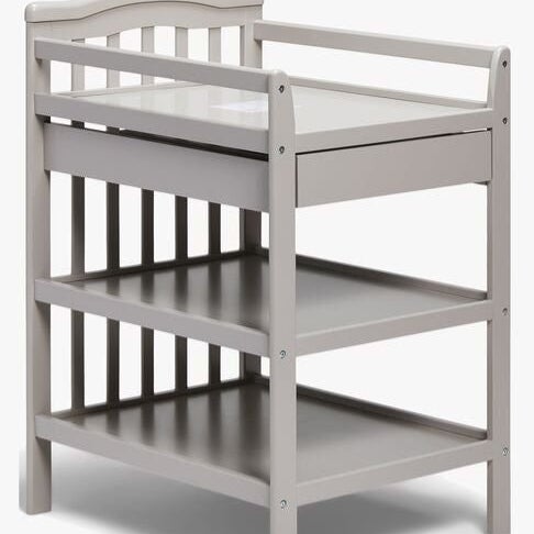 JLY Dream Skötbord Med Förvaring, Warm Grey