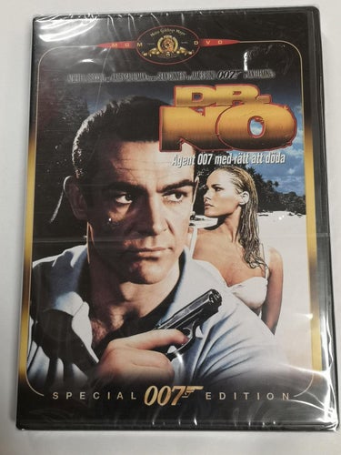 DVD James Bond 007 Dr. No Agent 007 Med Rätt Att Döda INPLASTAD