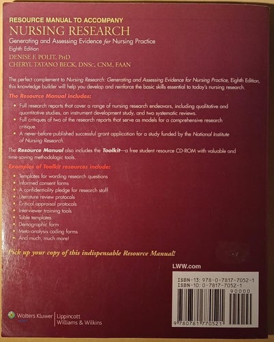 Resource Manual to Accompany Nursing Researchesource Manual to Accompany...