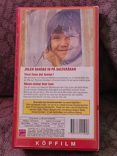 VI PÅ SALTKRÅKAN: TOMTAR PÅ LOFTET ,VHS ,SVENSK TAL