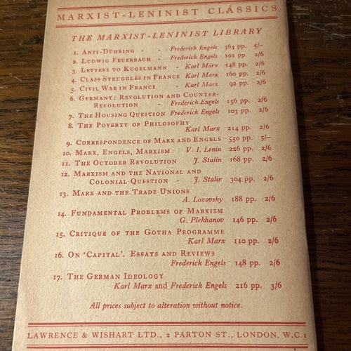 THE REVOLUTION OF 1905 av V. I. Lenin repr 1941