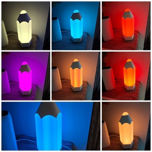 IKEA Pelarboj Färgglad LED-lampa i pennform bordslampa