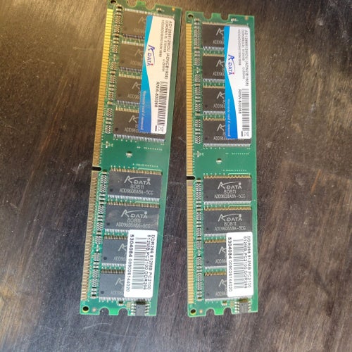 2x 512MB PC2100 DDR266 RAM-minne