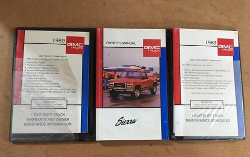 1989 GMC Sierra Owner's Manual