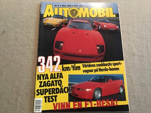 AUTOMOBIL NR 5 1989 ALFA ROMEO ZAGATO,LOTUS ELAN 26T,FIAT ABARTH,MERCEDES AMG,
