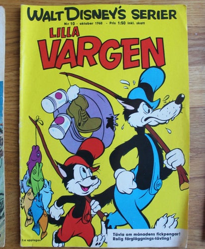 WALT DISNEYs SERIER 1968 NR 10 Lilla Vargen