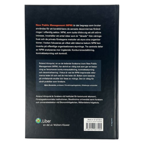New Public Management Av Roland Almqvist | Inbunden | 2006 | 9789147077205