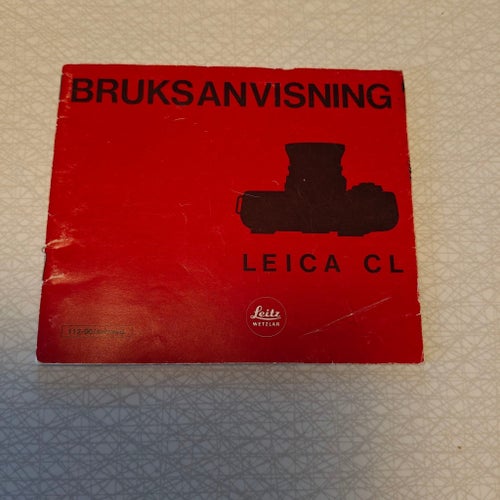 Leica CL bruksanvisning manual