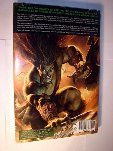 HULK SKAAR MARVEL USA NY INBUNDEN BOK I ORIGINALPLAST