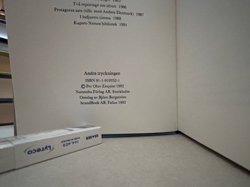 Kartritarna av Per Olov Enquist. Bok. Fine