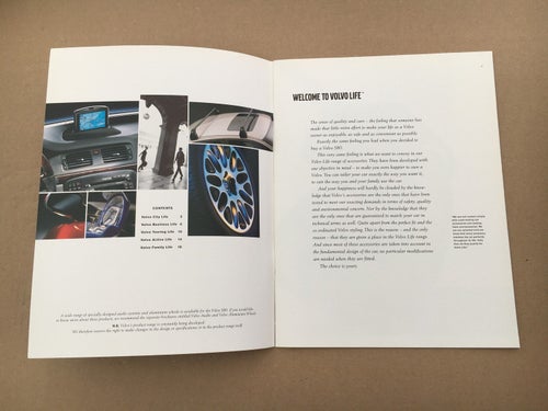 VOLVO Tillbehör Broschyr / Tillbehörsbroschyr S80 2000