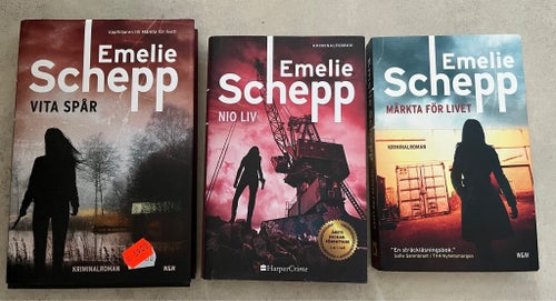 3 kriminalromaner - Emelie Schepp