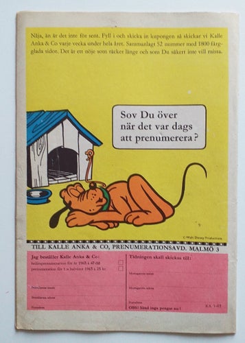 Kalle Anka & C:o, nr 1 1963