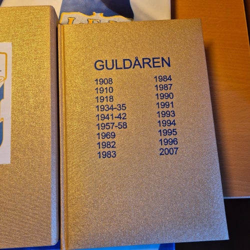 unikt tillfälle att ha en bok Guldåren 1908 -2007 inköt för 3000;-