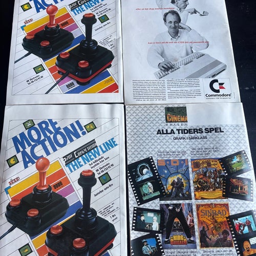4 st Oberoende Computer Magazin 1987–1988 Commodore Amiga C64 C128