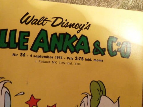 KALLE ANKA & C:O NR36, 04/09/1975,