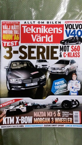 Teknikens Värld nr 4 2012: Mazda MX-5, Morgan 3 Wheeler, KTM X-Bow, M-B SLK AMG