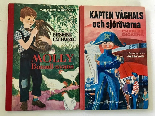 MOLLY BOMULLS-SVANS + KAPTEN VÅGHALS OCH SJÖRÖVARNA Wahlströms TEDDY böcker
