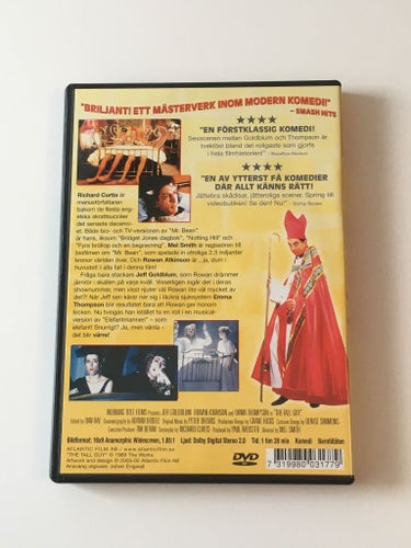 The tall guy (Jeff Goldblum, Rowan Atkinson, 1989). Beg. DVD