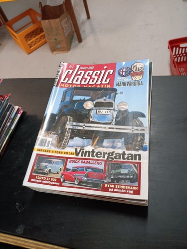 CLASSIC MOTOR MAGASIN ÅRGÅNG 2002 12 STYCKEN