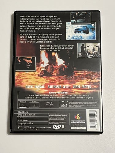 Hard cash (Christian Slater & Val Kilmer, 2001). Beg. DVD