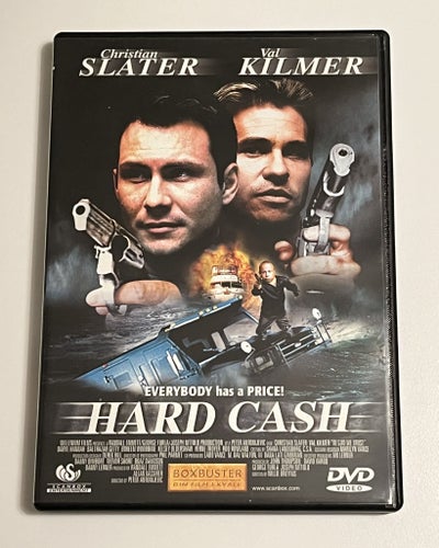 Hard cash (Christian Slater & Val Kilmer, 2001). Beg. DVD