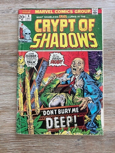 Crypt of Shadows #6 (1972) - Grov baksida