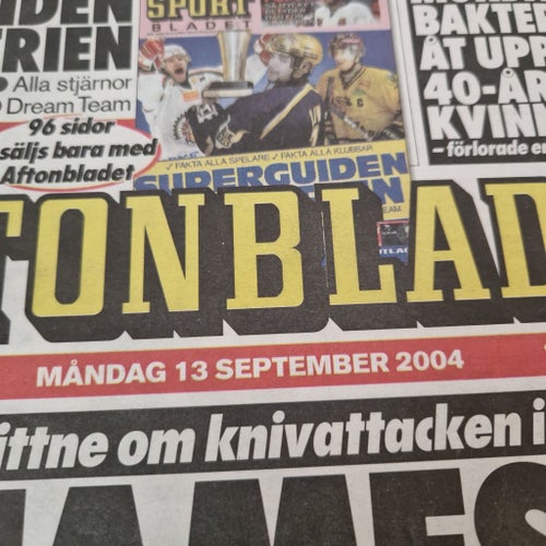 Aftonbladet tidning från 2004