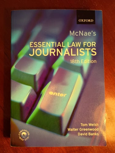 McNae's Essential Law for Journalists, 2005