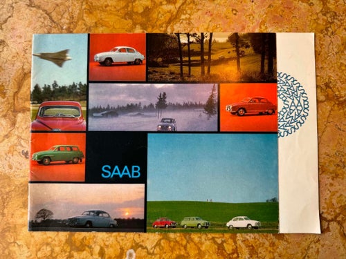 SAAB 1965/66? Försäljningsbroschyr Låg frakt!