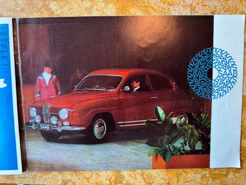 SAAB 1965/66? Försäljningsbroschyr Låg frakt!
