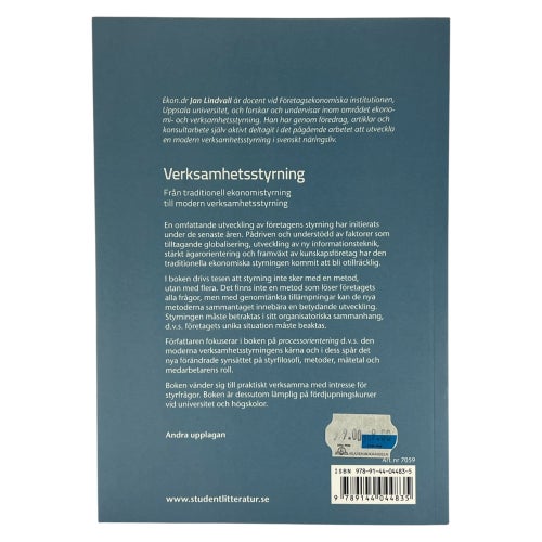 Verksamhetsstyrning Av Jan Lindvall | Upplaga 2 | 9789144044835