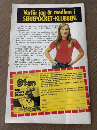 Tomahawk och flodpiraterna serietidning nr 1 1977