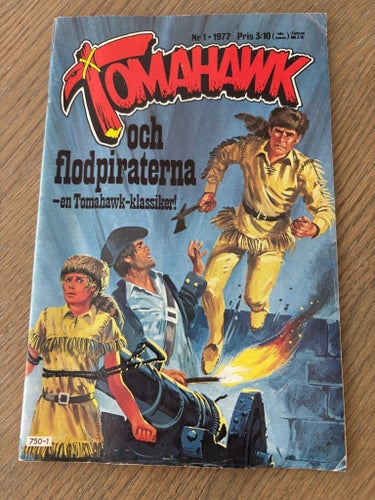 Tomahawk och flodpiraterna serietidning nr 1 1977