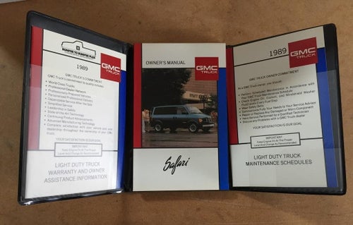 1989 GMC Safari Owner's Manual